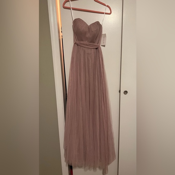 FRV Red tulle single sleeve maxi dress - Roseville